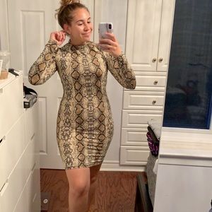 M Boutique Snake Print Dress